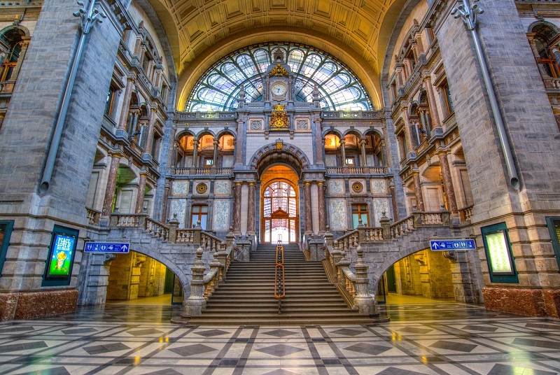 Bezoek Antwerpen Centraal Station Vlaanderen België