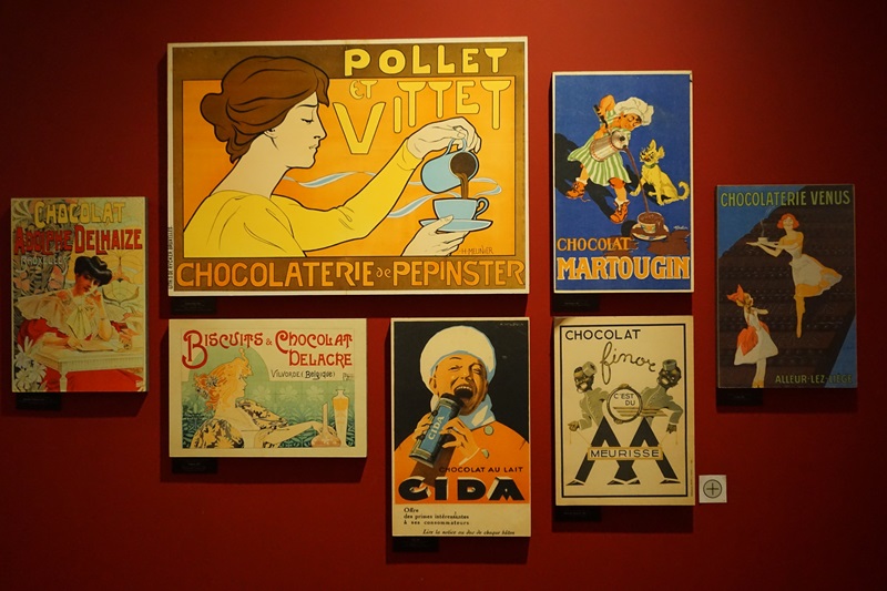 Belgian Chocolate Village Brussel België reclameborden