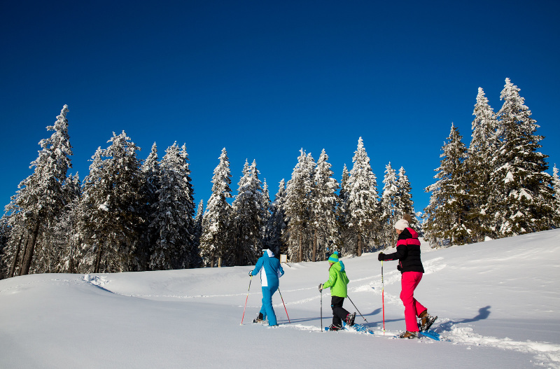 Wintersport in Slovenië sneeuwschoenwandelen