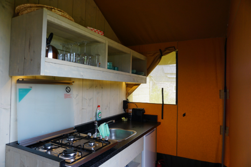 Keuken en keukengerei Petit013 minicamping Tilburg
