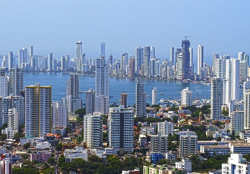 Colombia Cartagena skyline
