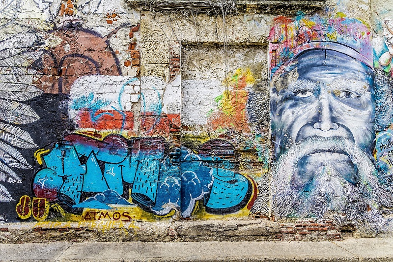Colombia Cartagena street art
