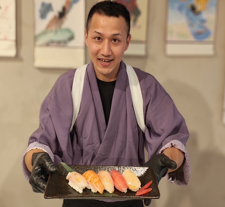 Lekker eten in Japan Sushi chef