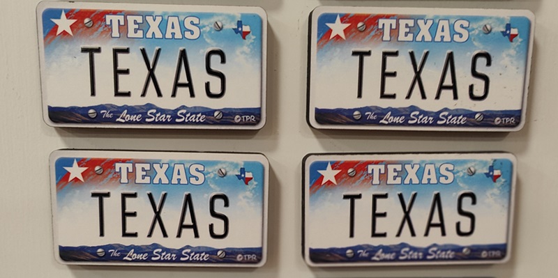 Texas the Lone star koelkast magneet
