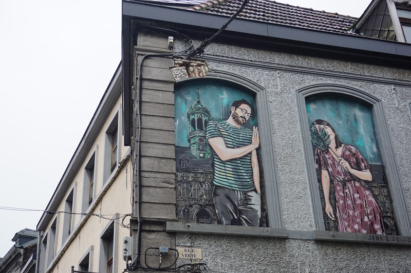 Street art Mons Bergen Wallonie Belgie
