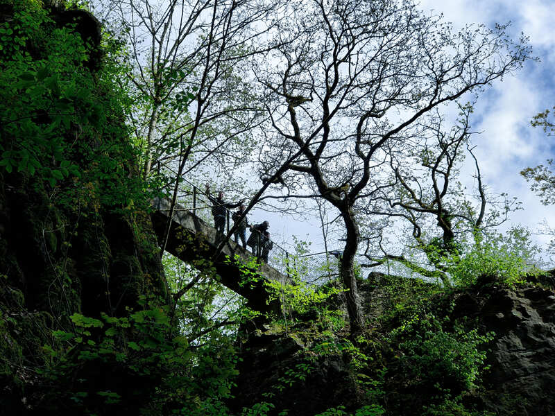 Wandelen in de Wollefsschlucht Müllerthal Luxemburg