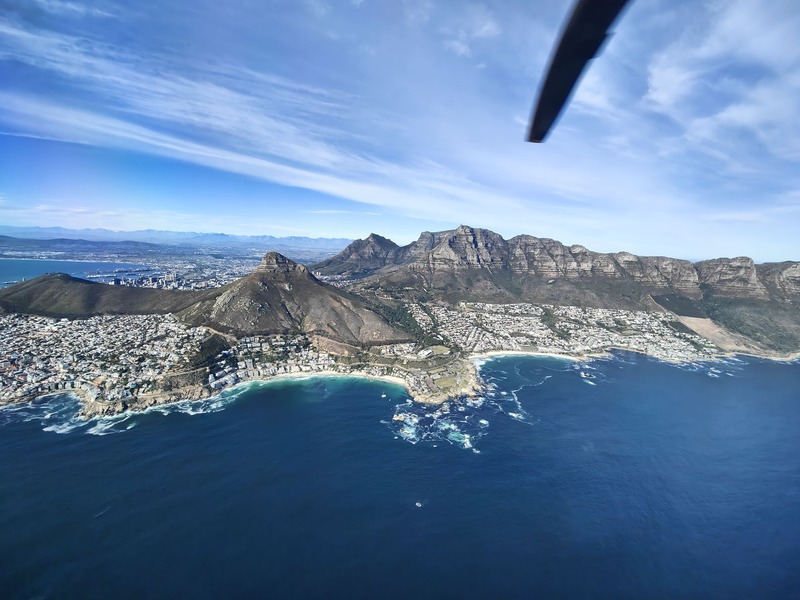 Helicoptervlucht Kaapstad Tafelberg Robben Island