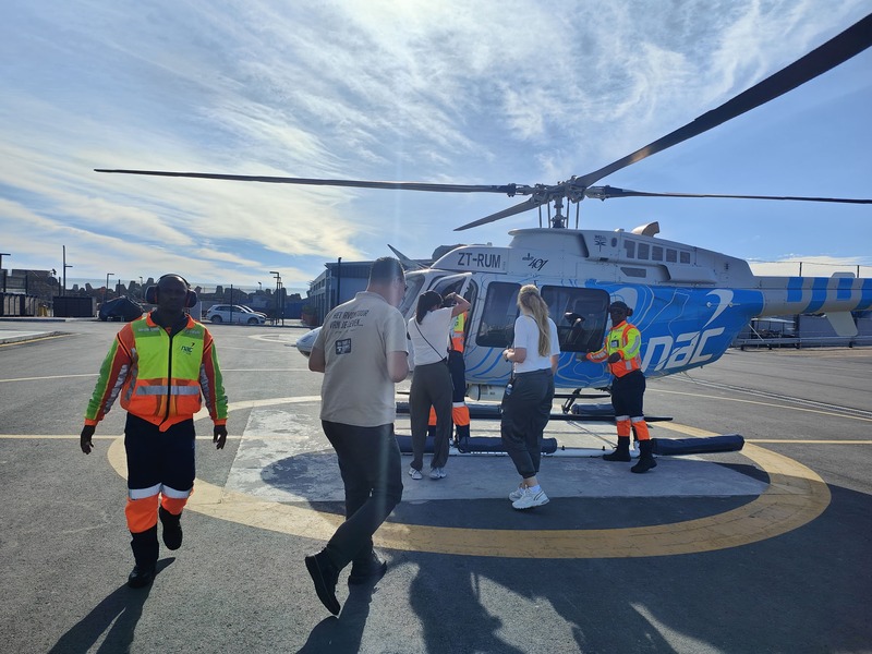 Helicoptervlucht Kaapstad Tafelberg Robben Island