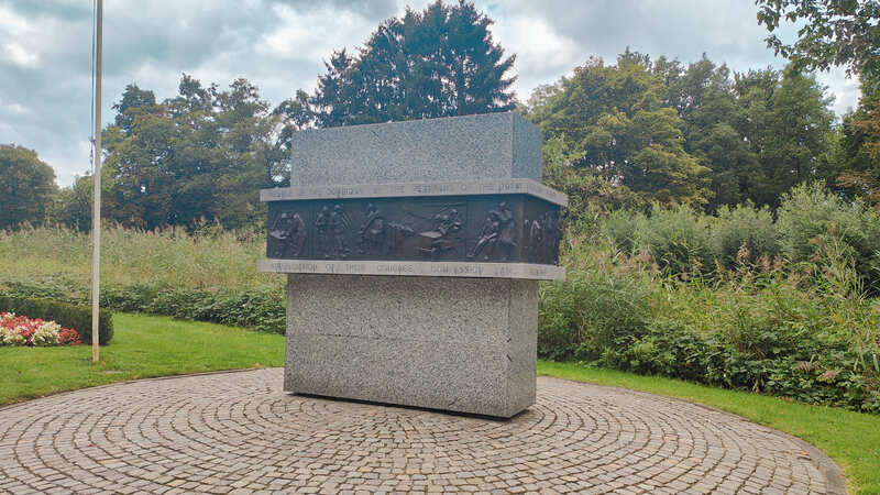 Monument to the Dutch Vrijheidspad Airbornepad Market Garden Liberation route