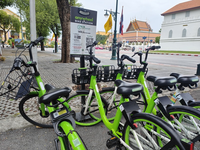 Thailand bijna gratis in bangkok leenfietsen