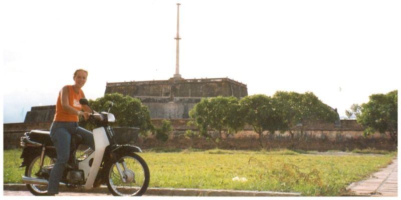 scooter rijden in Azië Vietnam